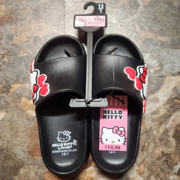 Hello Kitty Big Kids Slides / Sandals - Size 13-1 - NWT - Picture 2 of 4
